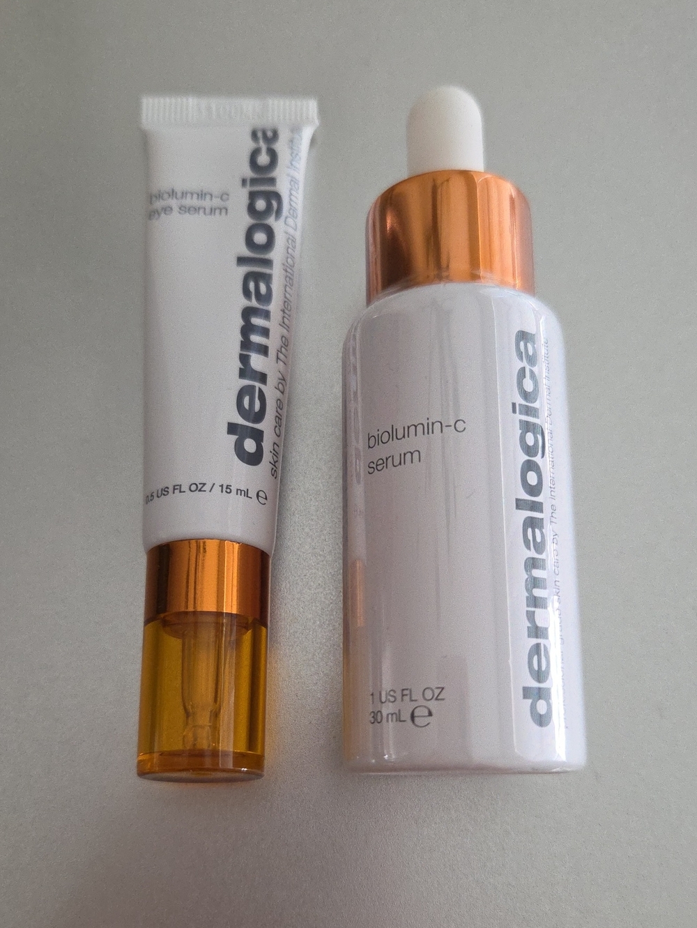 New Dermalogica Biolumin-C Serum 1 Oz & Eye Serum .5 Oz